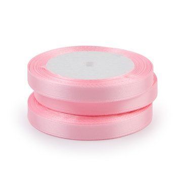 Стрічка атлас 1 см, Baby Pink #04 4750 фото
