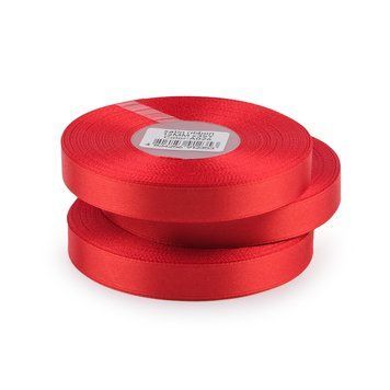 Стрічка атлас 1 см, Red #26 4755 фото
