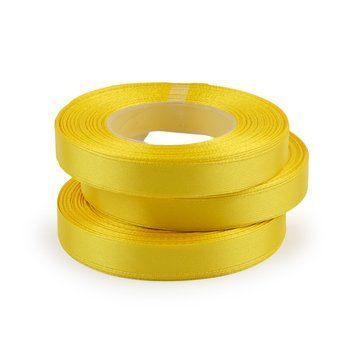 Стрічка атлас 1 см, Yellow #15 4754 фото