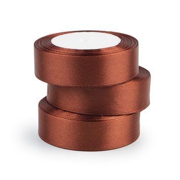 Стрічка атлас 2.5 см, Chocolate #71 4510 фото
