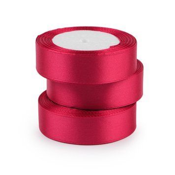 Стрічка атлас 2.5 см, Raspberry #72 4734 фото